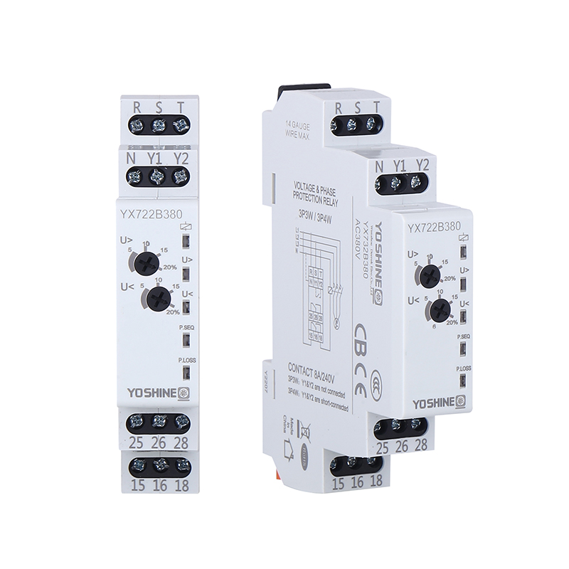 YOSHINE DPDT Three-Phase Three-Wire/Three-Phase Four-Wire Voltage Protection Relay