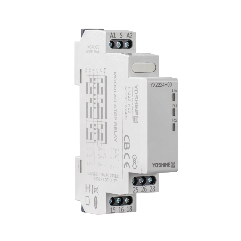 YOSHINE Monostable Output Relay AC110V Din Rail Stepping Relay