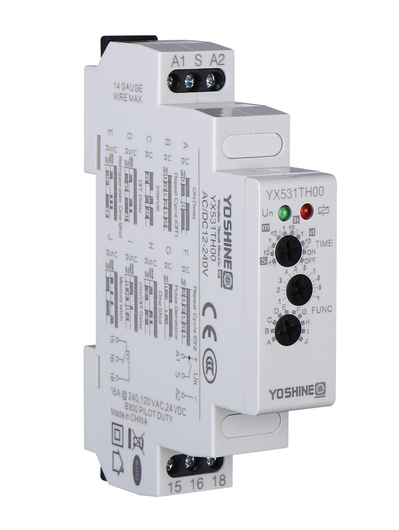 Built for reliable timing operations in electrical systems, the relay supports automated control processes across industrial equipment, machinery, lighting systems, and control cabinets. Its practical design makes it suitable for a wide range of automation applications.